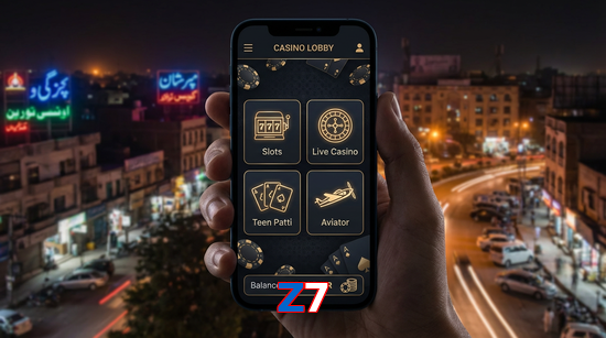 Main screen of Z7 app page for PK players